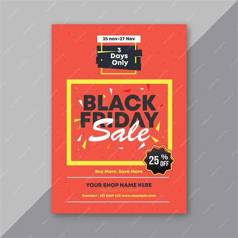Premium Vector | Black friday sale offer poster template design layout