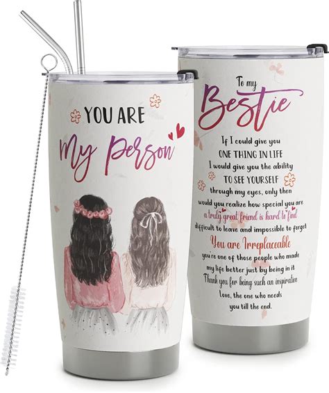 HOMISBES Best Friend Tumblers For Women Gifts For Best Friends Women