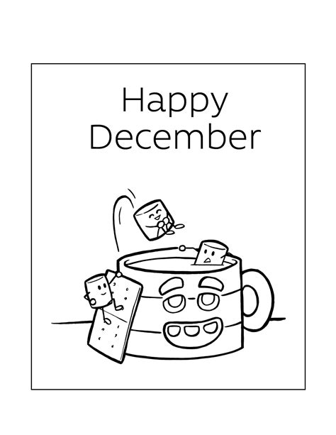 December Coloring Pages Printable Coloring Pages