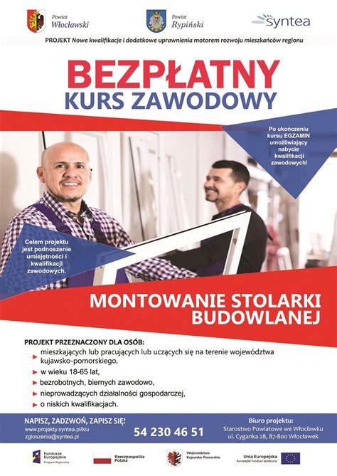 Bezpłatne kursy w PUP podnoszące kwalifikacje dla osób w wieku 18 65 lat