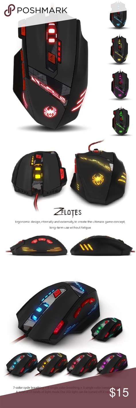 Zelotes Gaming Mouse | Clothes design, Gaming mouse, Fashion tips