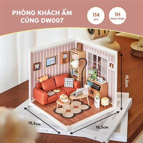 Mô Hình Lắp Ghép Nhà Búp Bê Robotime Rolife Super Creator Diy Miniature House