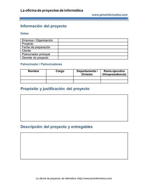 PMOInformatica Plantilla Acta De Proyecto Doc