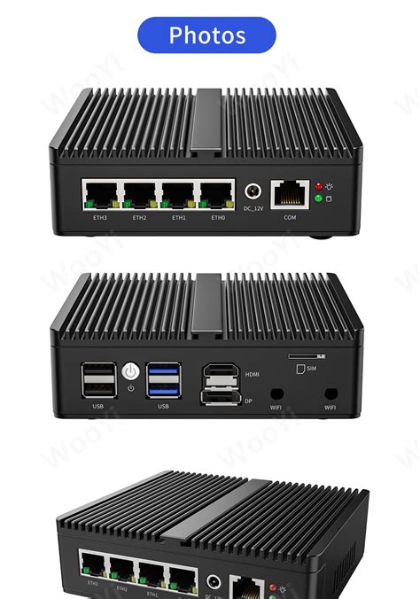 Intel Celeron N5105/N5100 Soft Router Fanless Mini PC 4x Intel i225 ...