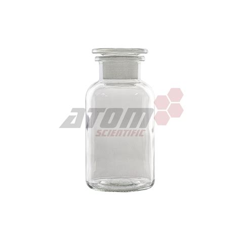 Reagent Bottle Clear Wide Mouth Stopper Soda Lime Glass 50ml