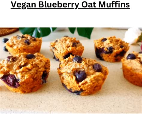 Vegan Blueberry Oat Muffins - vegan Dinner - Cooking Ideas | feedod.net