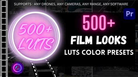 500 Film Looks LUTs Color Presets For Premiere Pro