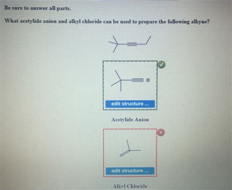 Solved What acetylide anion and alkyl chloride can be used | Chegg.com