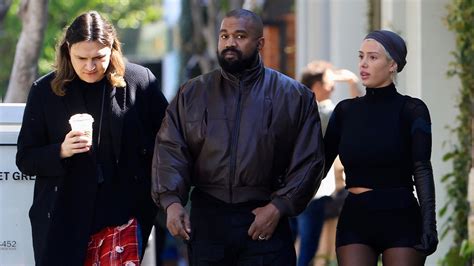 Kanye West And Wife Bianca Censori Shopping With Fashion Designer