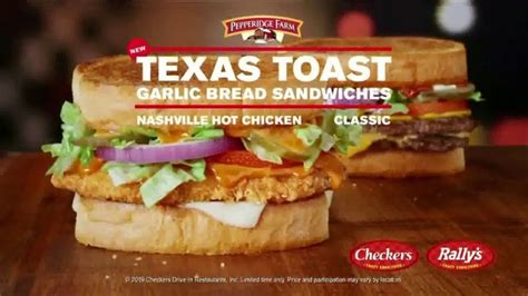 Checkers Rally S Texas Toast Garlic Bread Sandwiches Tv Commercial