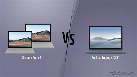 Surface Book 3 vs. Surface Laptop 4 13.5” - Detailed Specs Comparison