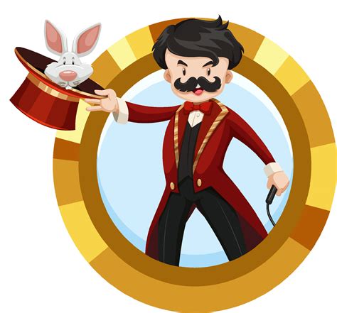 Magician man cartoon character 7474093 Vector Art at Vecteezy