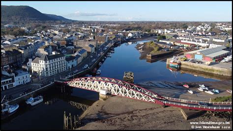 Aerial View At Ramsey Harbour Isle Of Man 61220