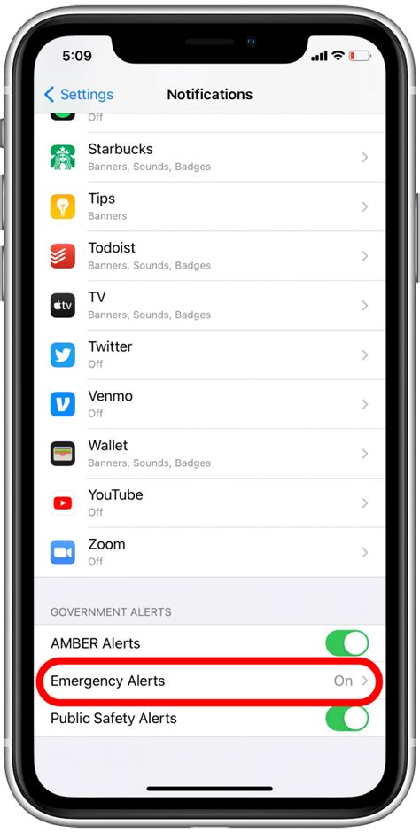 Cómo desactivar las alertas de emergencia en iPhone actualización de