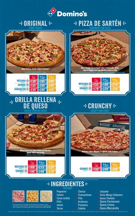 Menú Digital - Domino's Pizza México