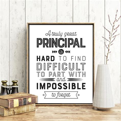 Principal T A Truly Great Principal Printable Quote Etsy