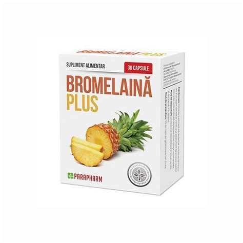 Bromelaina Plus Cps Parapharm Naturisti Ro