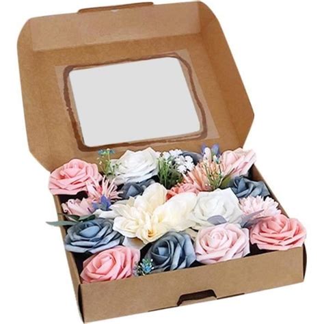 Bo Te Combin E De Fleurs Artificielles Sets Fausses Rose Pivoine