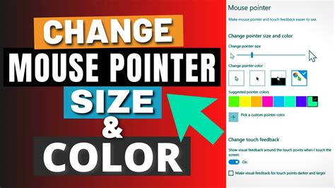 How To Change Mouse Pointer Color And Size In Windows 10 YouTube