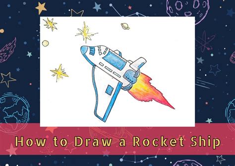 How To Draw A Rocket Ship A Step By Step How To Mimi Panda