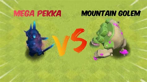 Momma Pekka Vs Mountain Golem Monolithall Hero Clash Of Clans