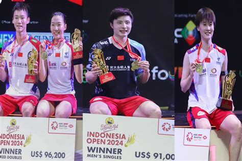 Hasil Final Indonesia Open 2024 China Borong 4 Gelar Korea Bawa