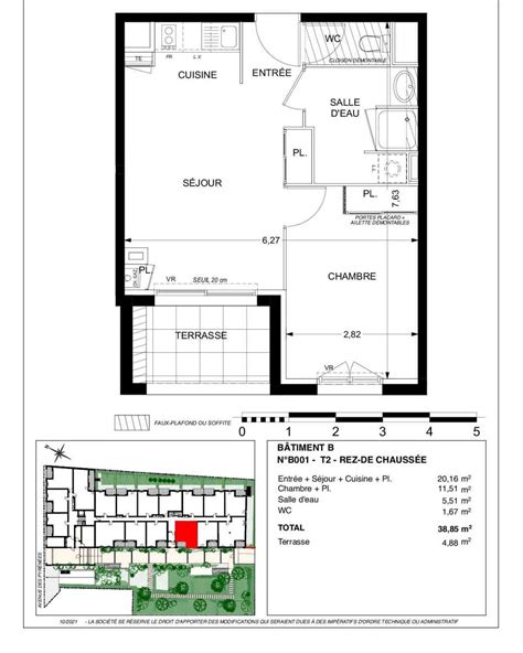 Appartement N°b204 Résidence Villa Capella T3 De 61 M² à Plaisance Du