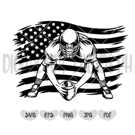 Us Football Player Svg Football Shirt Svg T For Etsy