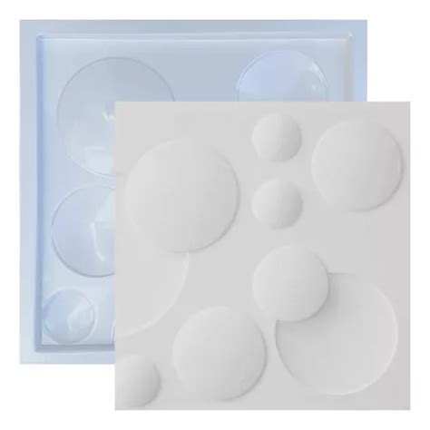 Forma Molde De Gesso 3d E Cimento Abs Placa Bolhas Lunar