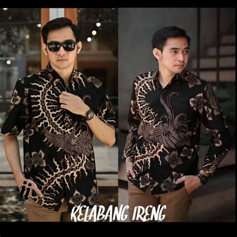 Jual Batik Pria Jumbo Kemeja Pria Motif Kelabang Size M L Xl Xxl