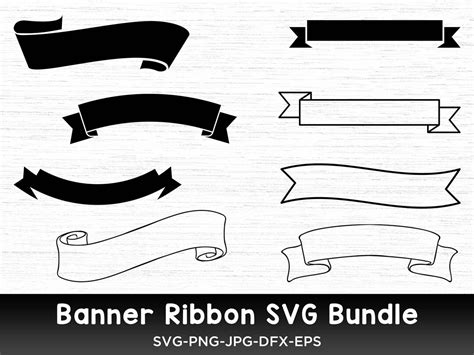 Banner Ribbon Svg Banner Svg Ribbon Svg Bundle Ribbon Banner Svg Cut