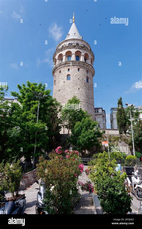 Galata Tower Galata District Istanbul Turkey Stock Photo Alamy