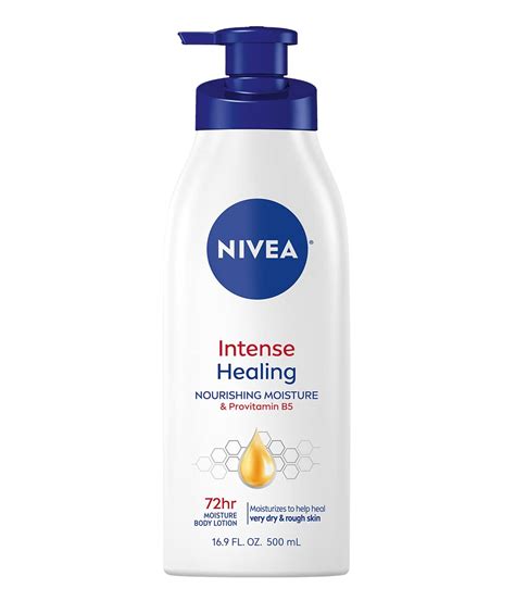 Amazon.com : NIVEA Intense Healing Body Lotion for Dry Skin, 72-Hour ...