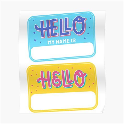 Graffiti Hello My Name Stickers Poster For Sale By Hamdanisalim