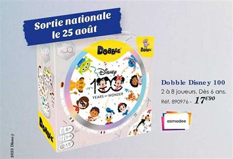 Promo Dobble Disney Chez La Grande R Cr Icatalogue Fr