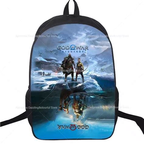 Mochila Infantil God Of War Ragnarok Kratos Para Estudiantes Meses