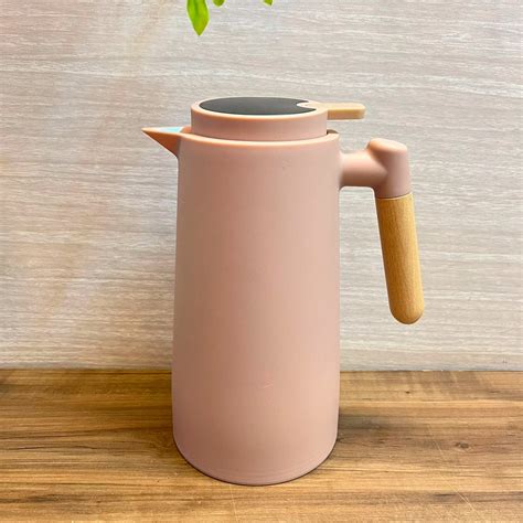 GARRAFA TERMICA NUDE 1LITRO WOODEN HANDLE 24 X 13 CM