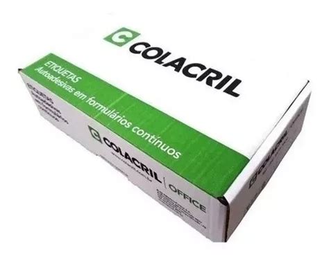 Etiqueta Matricial Formulário Cont 128mmx74mm 2000 Colacril