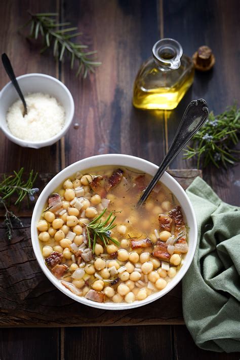 Soupe de pois chiches et crozets façon pasta e ceci Recette italienne