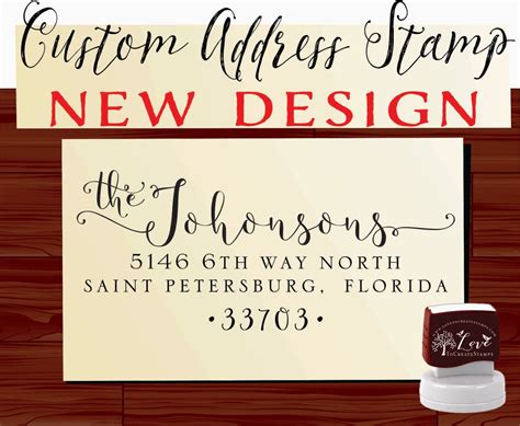 Custom Address Stamp Personalized Self Inking Stamp Style