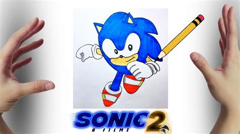 Como desenhar Sonic 2 correndo Fácil Passo a passo How to Draw