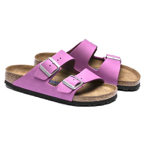 Arizona Soft Footbed Nubuck Leather Purple Orchid Birkenstock