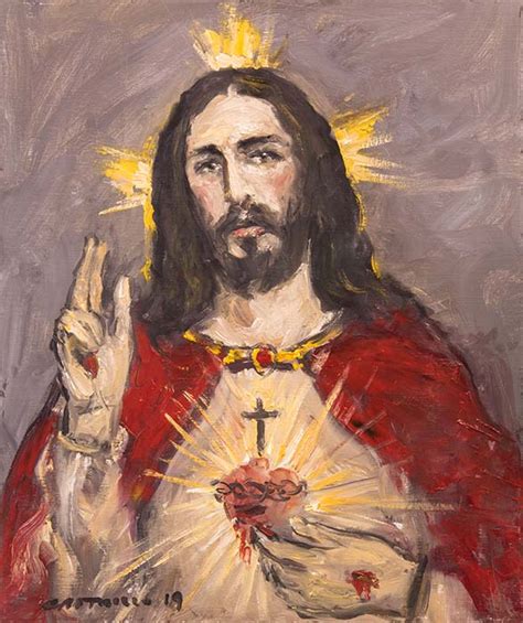 Cor Jesu Sacratissimum Sacred Heart Jose Luis Castrillo