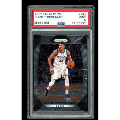 Giannis Antetokounmpo Panini Prizm Psa Pristine Auction