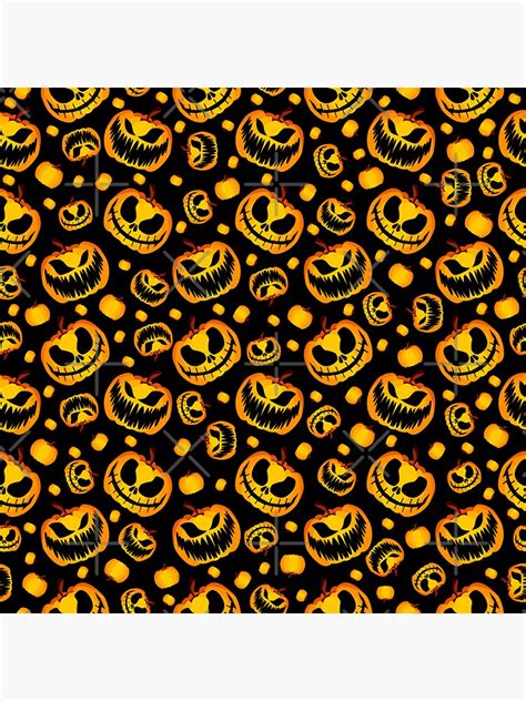 Spooky Halloween Pumpkins Sticker For Sale By Chloes Drawings Redbubble