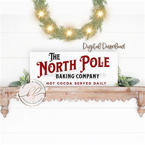 Svg Png North Pole Baking Company Hot Cocoa Served Daily Farmhouse