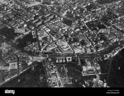 Rome, aerial view, 1920 Stock Photo - Alamy