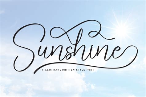 Sunshine Font By Andikastudio Creative Fabrica