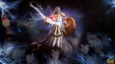 Smite Zeus Wallpaper By Felipeabreu On Deviantart