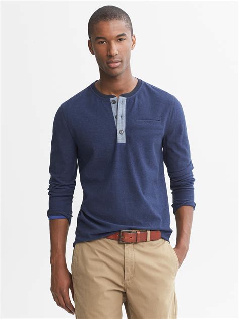 Elbow Patch Henley Banana Republic